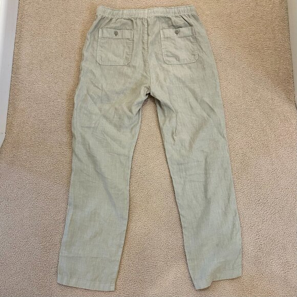 Todd Snyder Linen Beach Pant in Desert Sage - Picture 4 of 4